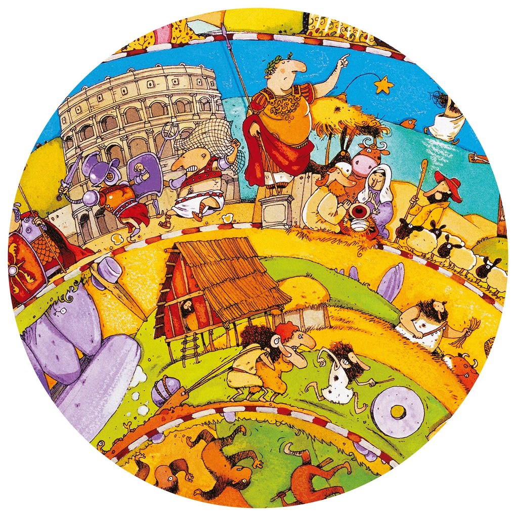 Vyhľadávacie puzzle s plagátom - História - 350 ks