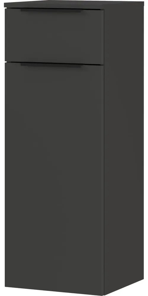 Antracitová vysoká závesná kúpeľňová skrinka 36x93 cm Crandon – Germania