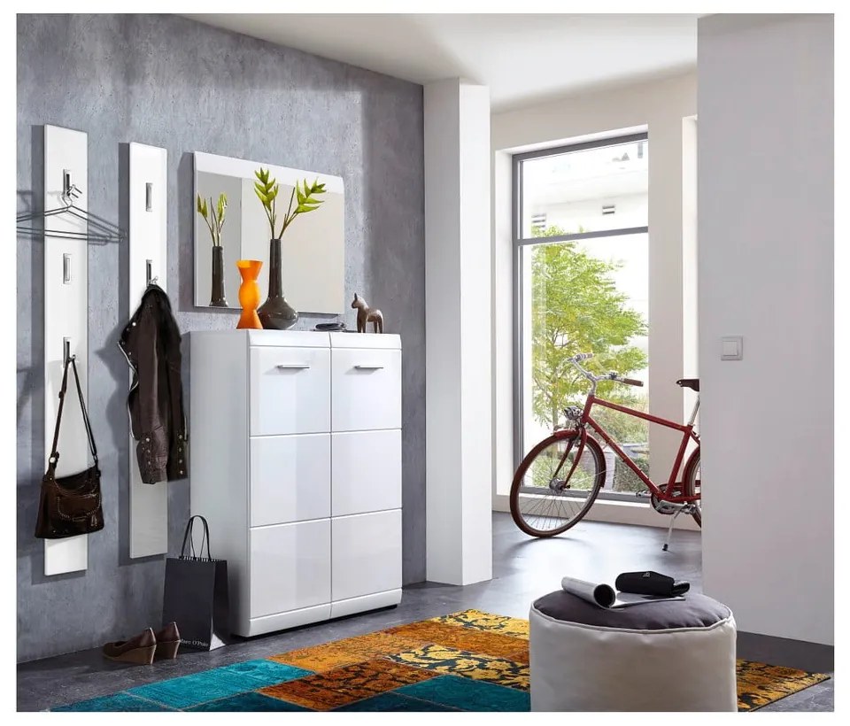 Biely nástenný vešiak Adana – Germania