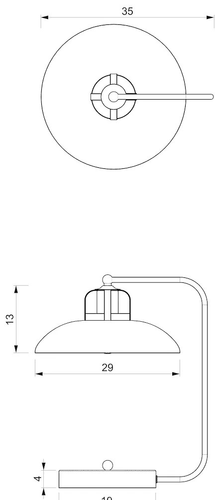 Stolná lampa Felix, 1x zlaté/tmavomodré kovové tienidlo, db/g