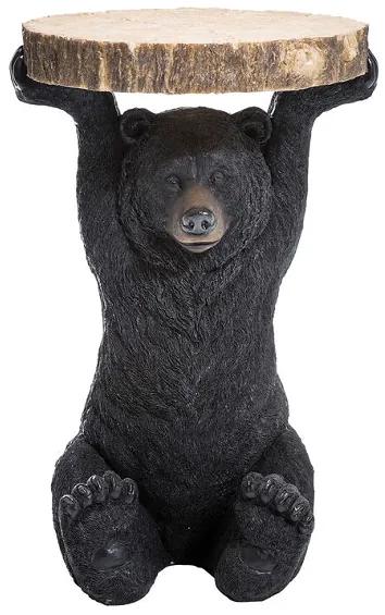 Animal Bear príručný stolík o 33 cm hnedý