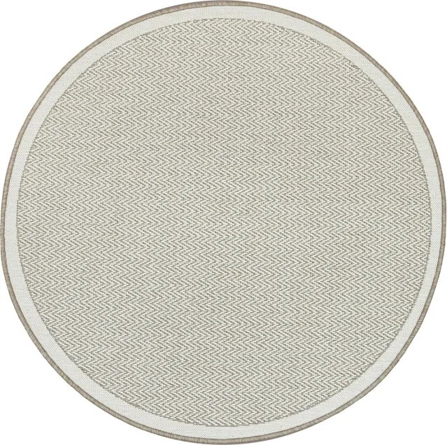 Obojstranný koberec BRUSSELS 205803/10610 béžový / krémový kruh