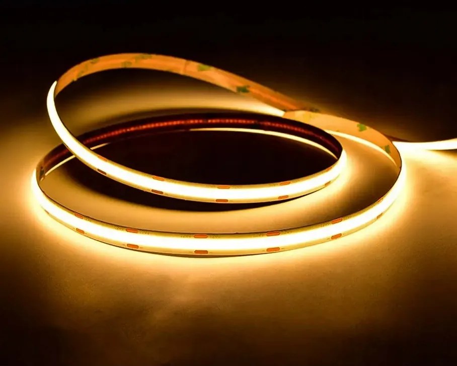 BERGE LED pásik COB Neon 24V - 480D - 9W/m - IP20 - 5m - 990lm - teplá farba