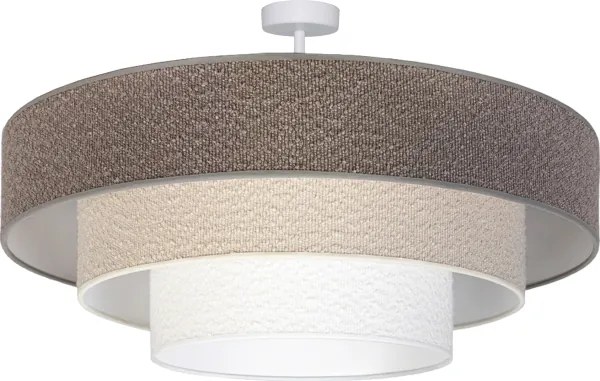 Brilagi - Prisadený luster LUNETA 3xE27/60W/230V pr. 80 cm sivá/krémová/biela