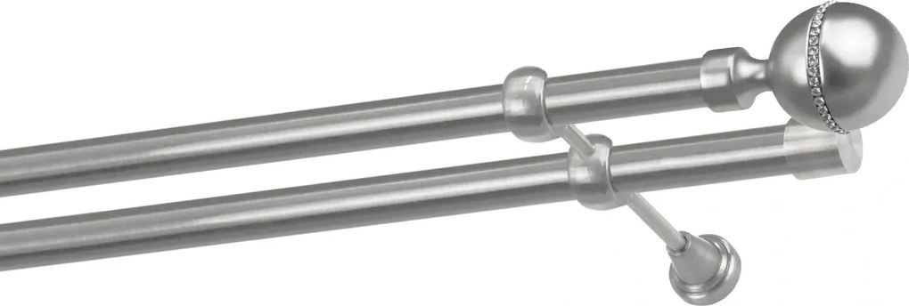 Garniže 25x25mm - dvojradové - KALISTO CRYSTAL - satin