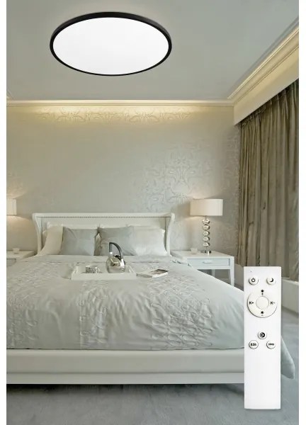 Top Light - LED Stmievateľné stropné svietidlo REVIT LED/70W/230V pr. 75 cm čierna