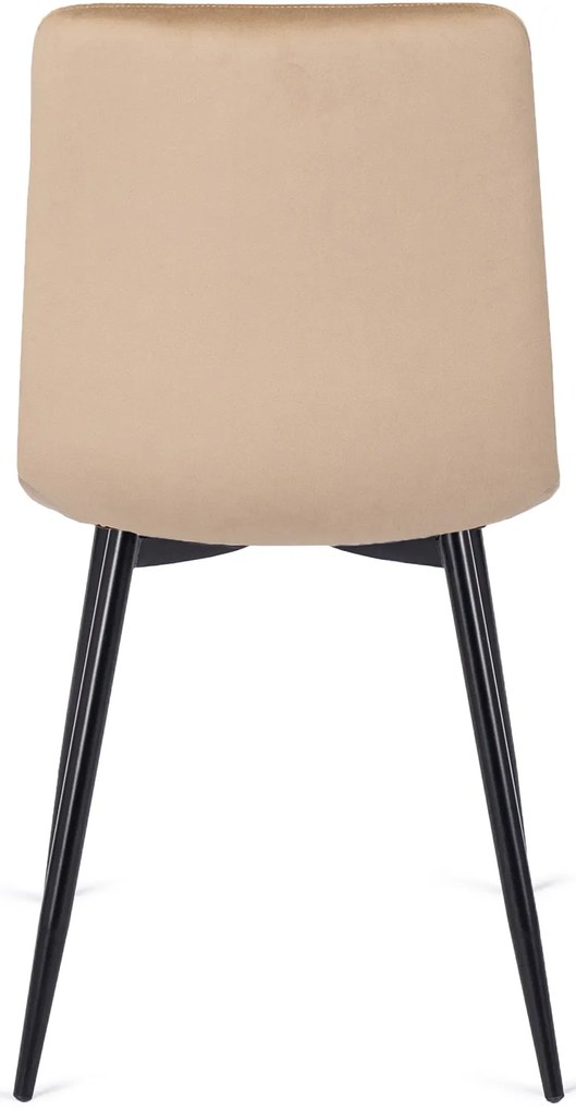 PROXIMA.store - Čalúnená jedálenska stolička PERU FARBA: horčicová, FARBA NÔH: čierna