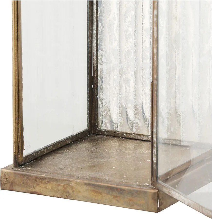 Kovový/sklenený lampáš (výška 60 cm) Herslev – House Nordic