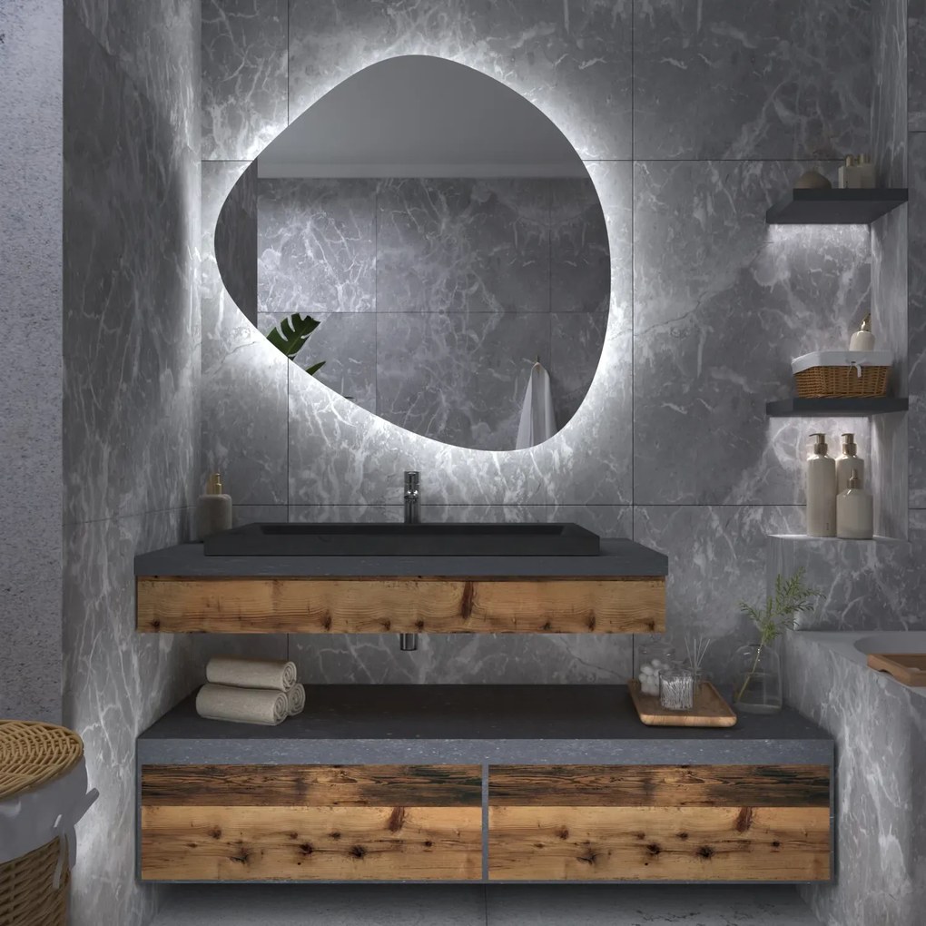 Atypické zrkadlo s LED osvetlením G5