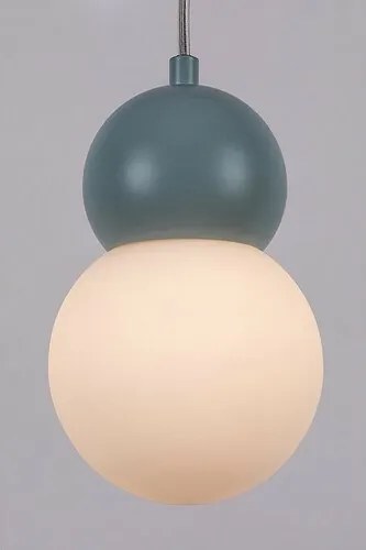 Rabalux 72279 závesné svietidlo z kovu a skla Gellia, modrá