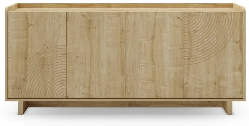 Komoda v dekore duba v prírodnej farbe 180x80x40 cm Daira – Marckeric