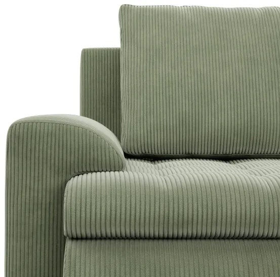 Sedacia súprava FORESTA Poso v tvare U, pravá svetlozelená