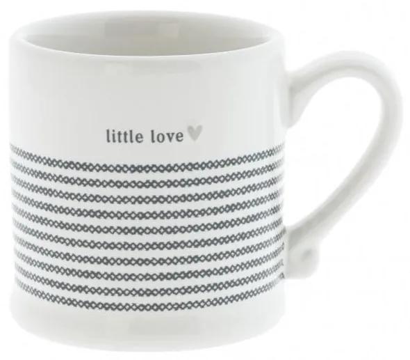 Bastion Collections Keramická šálka na espresso Stripes/Little Love 80 ml