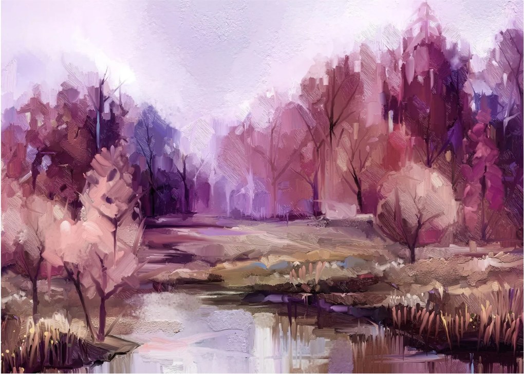 Obraz - Jesenná krajinomaľba (70x50 cm)