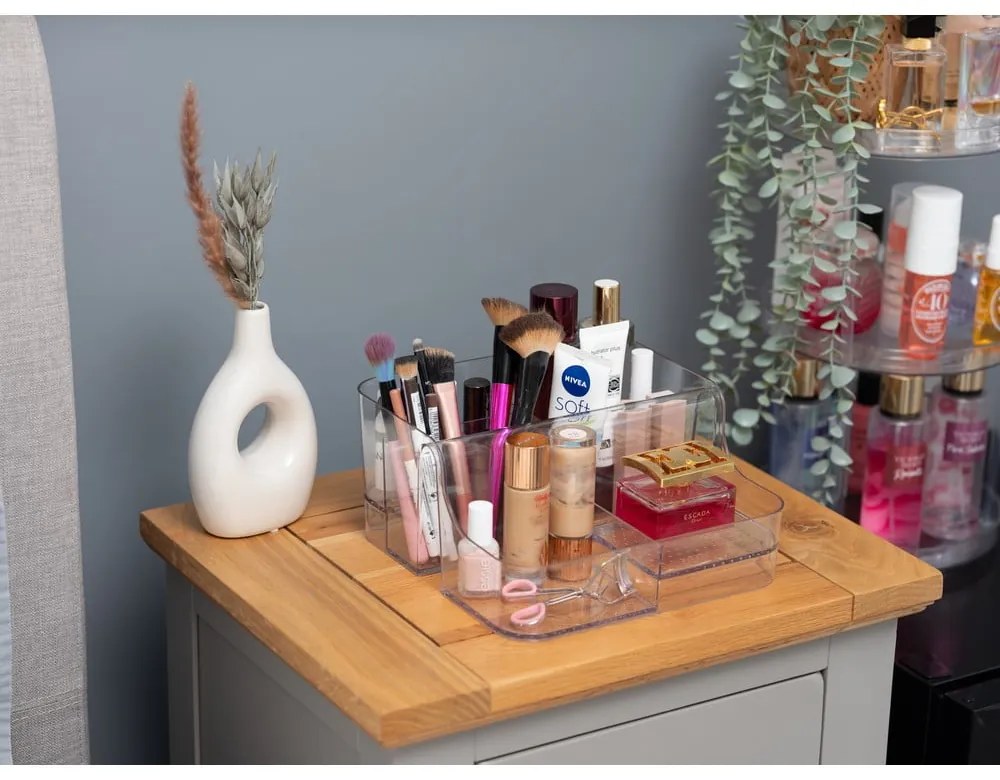 Plastový kúpeľňový organizér na kozmetiku – Addis