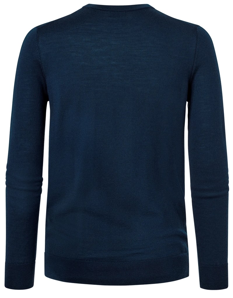 Pulóver z merino vlny, námornícka modrá