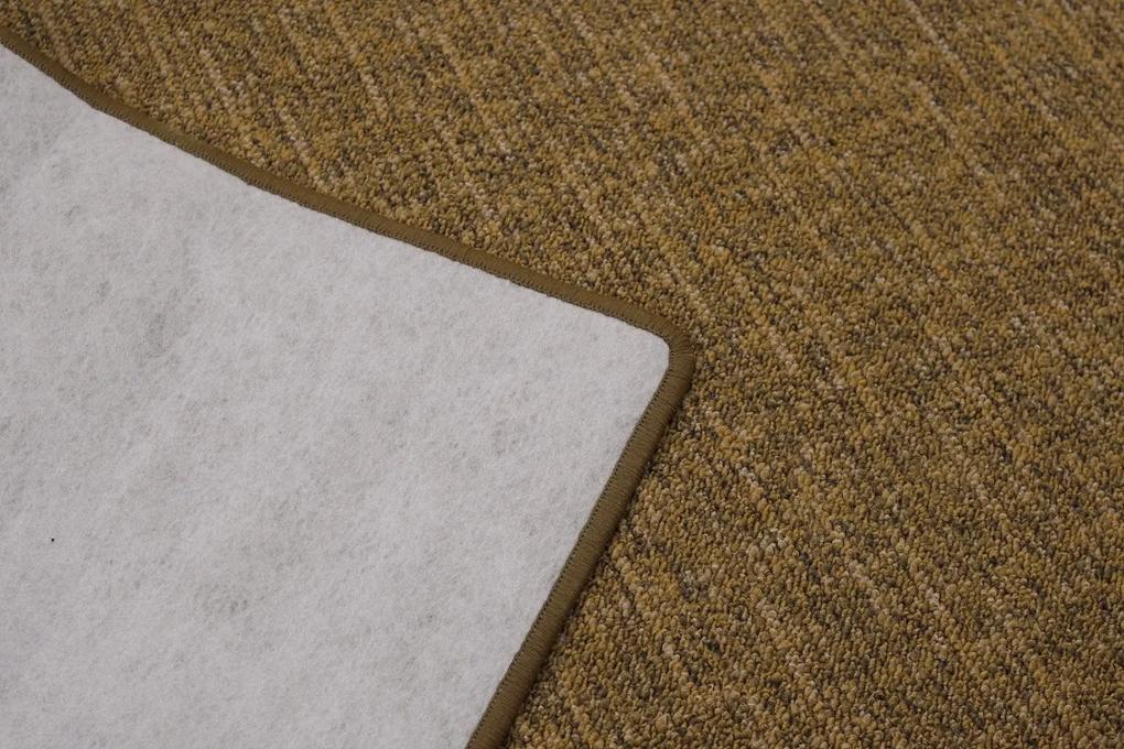 Vopi koberce Kusový koberec Alassio zlatohnedý štvorec - 250x250 cm