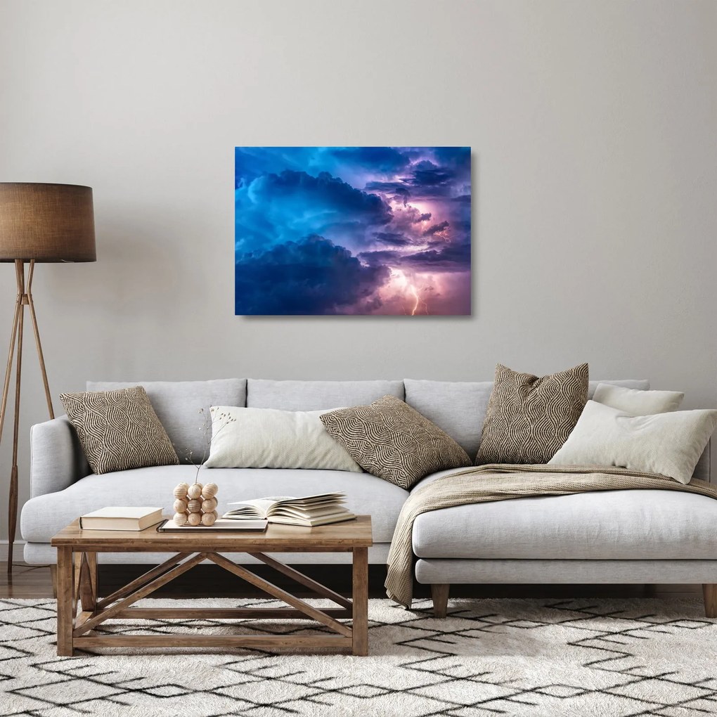 Sklenený obraz mračien (70x50 cm)