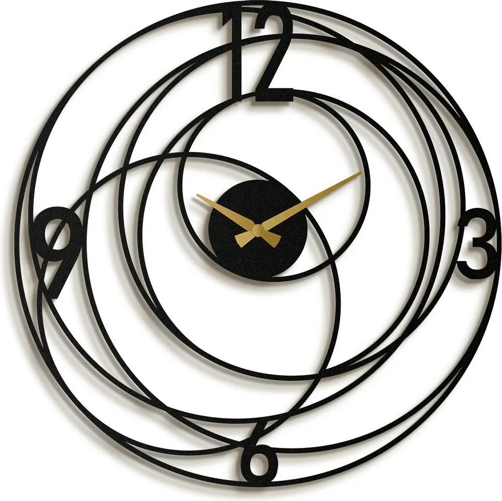 Nástenné hodiny Big Bang APS027, Black, 49 x 49 cm