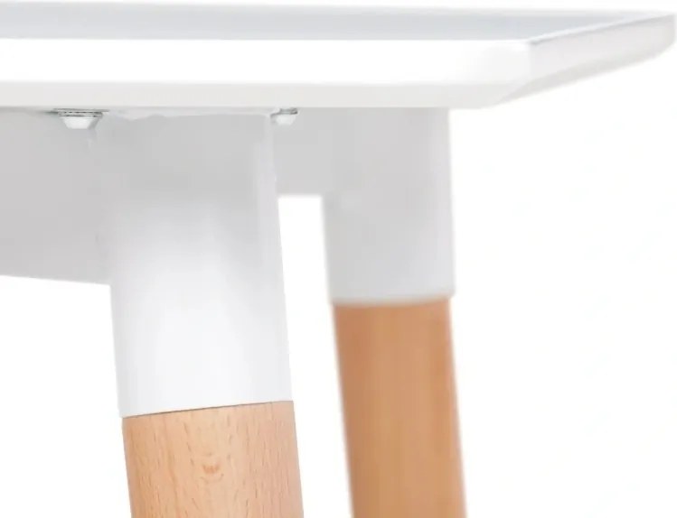 AKCIA Biely jedálenský stôl BERGEN 120x80 cm II. kvalita