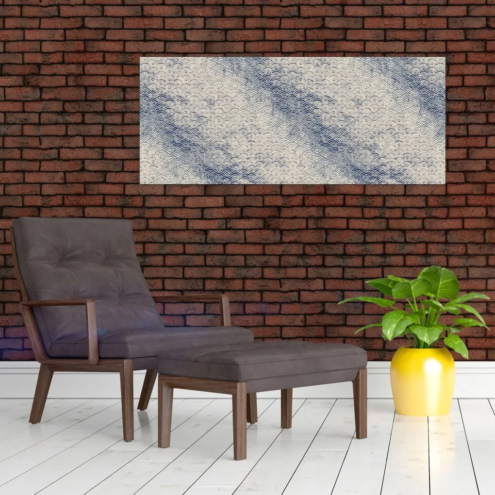 Obraz - Vzor vlniek (120x50 cm)