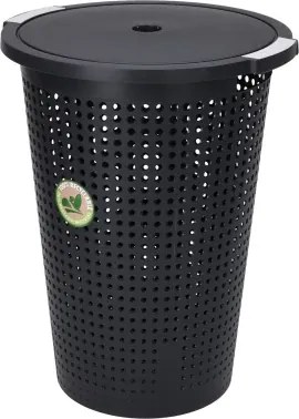 Kôš na prádlo 35 l, čierny%