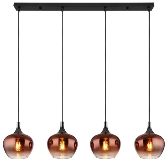 Globo 15548-4HG - Luster na lanku MAXY 4xE27/40W/230V medená