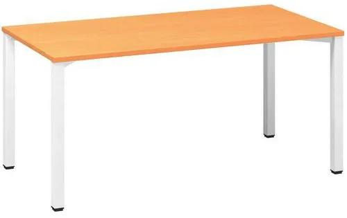 Kancelársky stôl Alfa 200, 160 x 80 x 74,2 cm, rovné vyhotovenie, dezén buk Bavaria, RAL9010