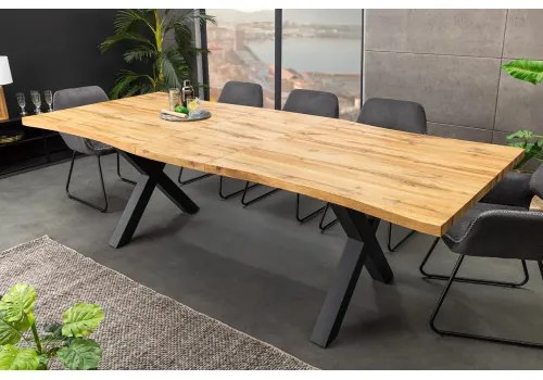 Rozkladací jedálenský stôl 45079 180/220x90cm Divoký dub fólia  - Komfort-nábytok