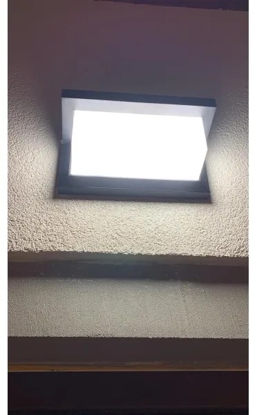 LED Vonkajšie nástenné svietidlo so senzorom LED/12W/230V IP54 čierna
