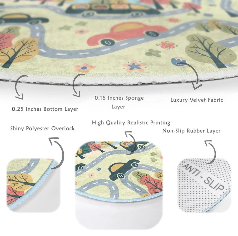 Detský koberec ø 120 cm Comfort – Mila Home