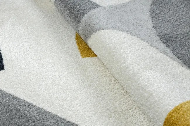 Koberec FUSION 1327 biely / tmavosivý