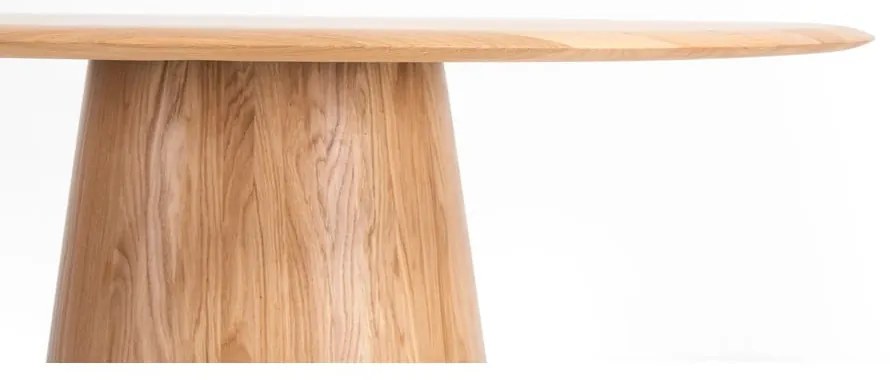 Okrúhly jedálenský stôl z dubového dreva v prírodnej farbe ø 126 cm Mushroom – Gazzda