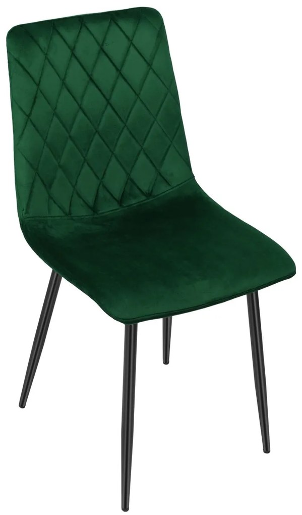 Čalúnená stolička DEXTER zamat zelená