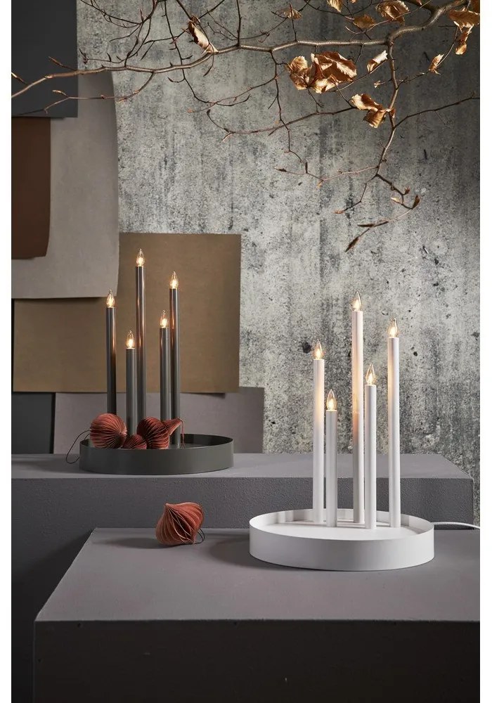 Čierna svetelná dekorácia ø 32 cm Deco – Star Trading