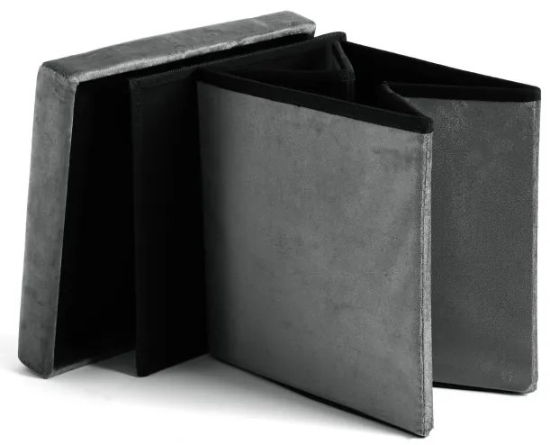 Úložná taburetka DIEGO L grafitová