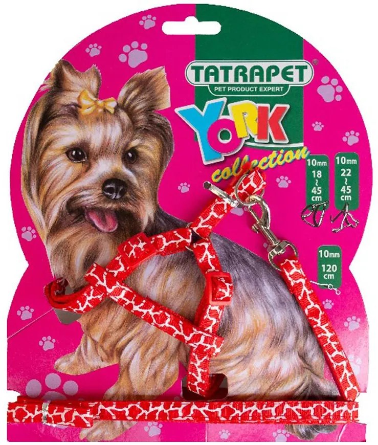 Postroj/Vôdzka 1,0x22-45 cm/120 cm York Collection