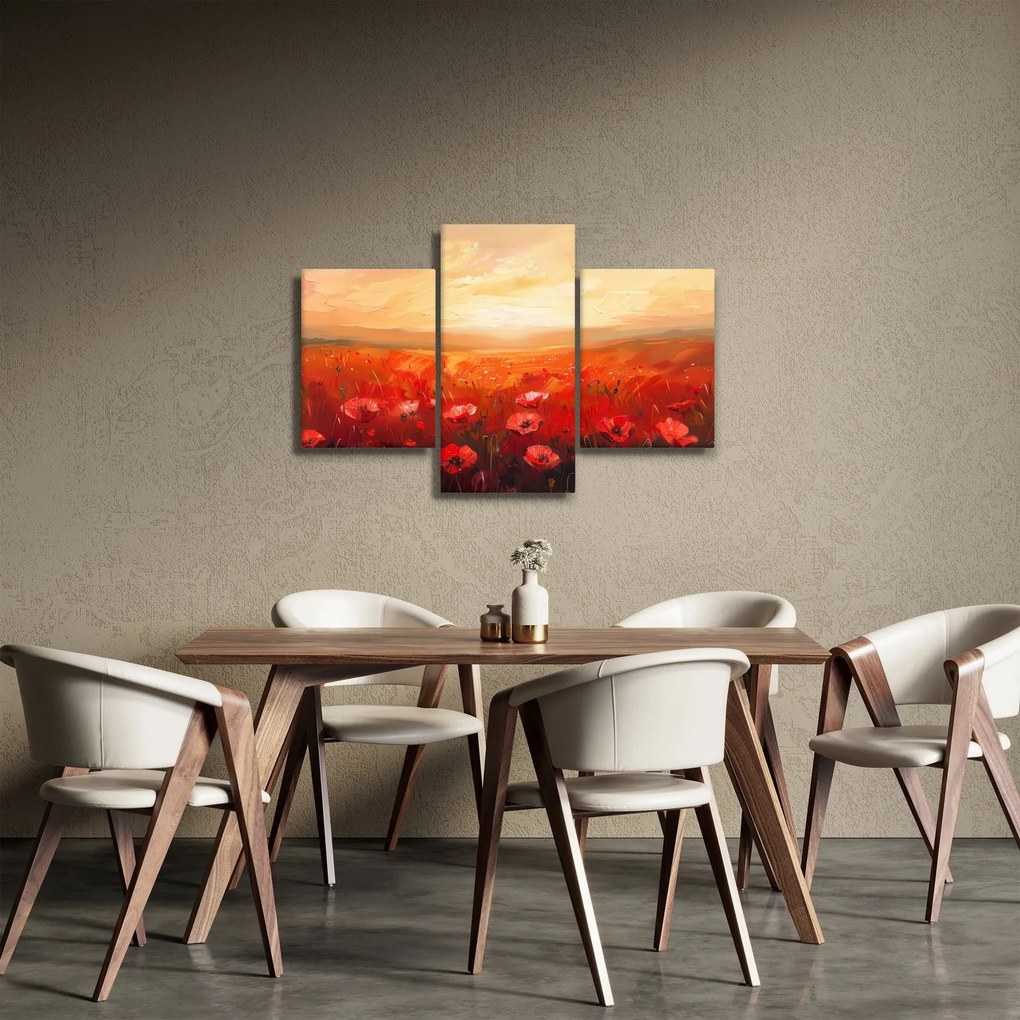 Obraz - Pole vlčích makov (90x60 cm)