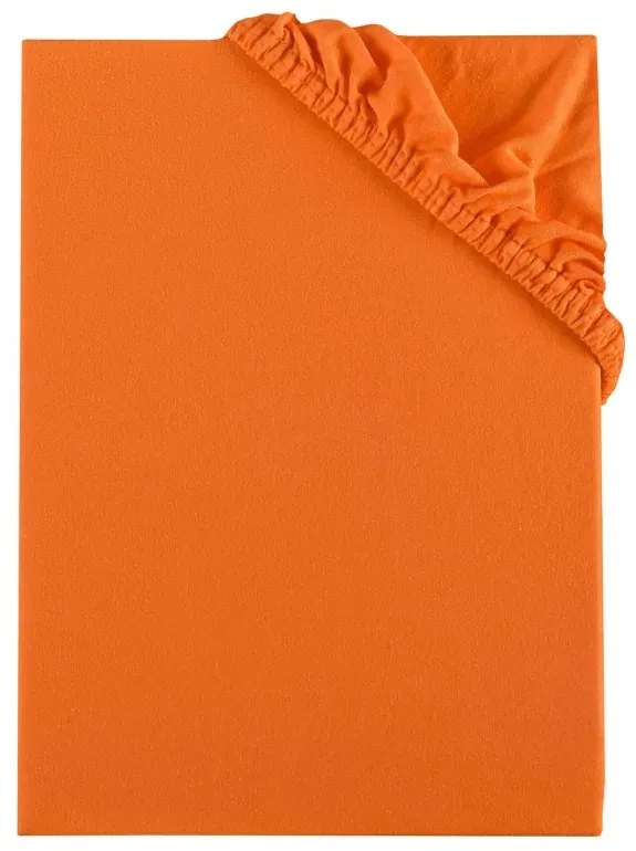 Plachta posteľná oranžová jersey EMI, Plachta 90x200