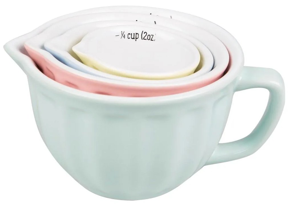 sass & belle Keramické odmerky Retro Pastel - set 4 ks