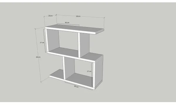 Odkladací stolík LIFE 60x60 cm biela