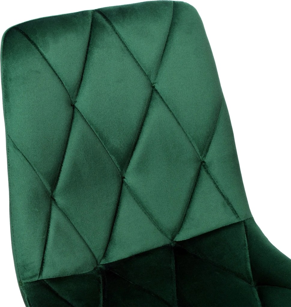 Zelená čalúnená stolička MADISON