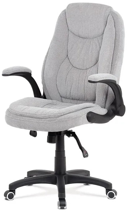 BONTEC Kancelárske kreslo, synchrónny mechanizmus, strieborná látka, KA-G303 SIL2 Farba: Strieborná