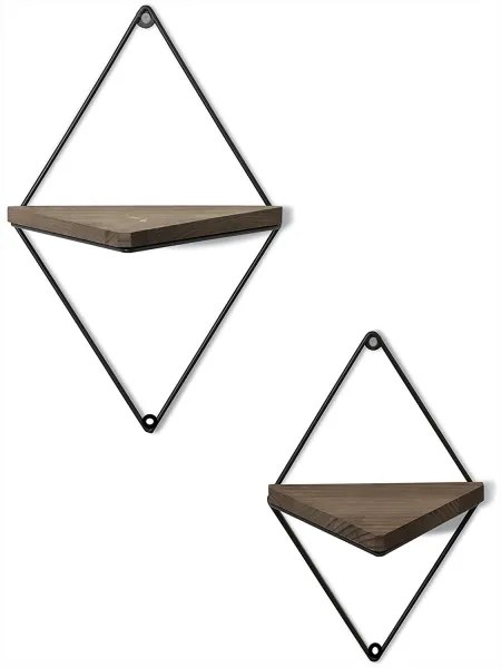 SADA 2x Nástenná polica smrek