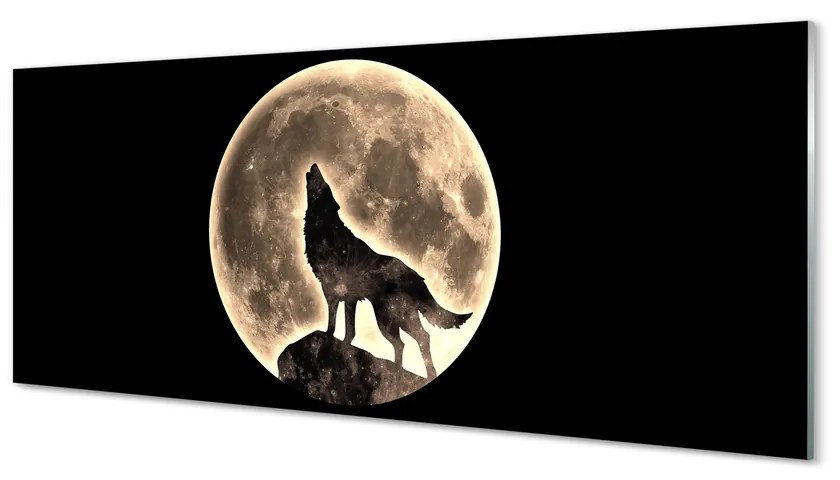 Obraz na akrylátovom skle Wolf moon 120x60 cm