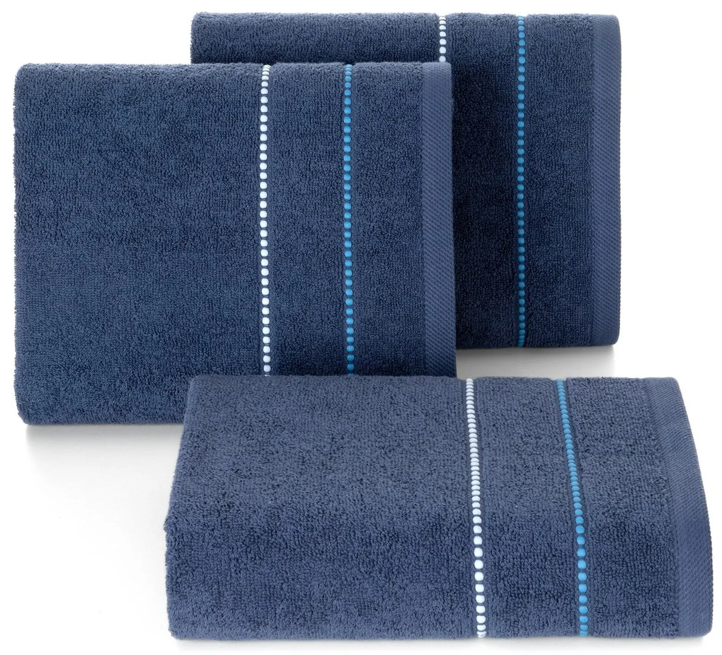 FROTÉ UTERÁK SUZI 70X140 CM TMAVOMODRÁ