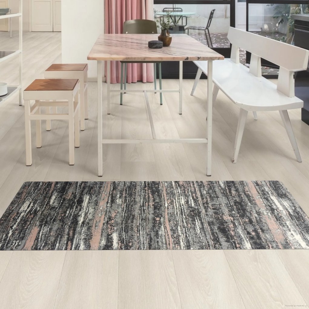 Berfin Dywany, Kusový koberec Zara 8488 Pink Grey, 140x190, ružová, chodba / predsieň