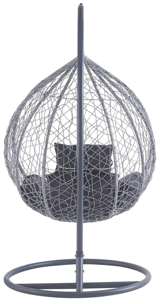 Závěsné houpací křeslo Houseland Luna L šedé