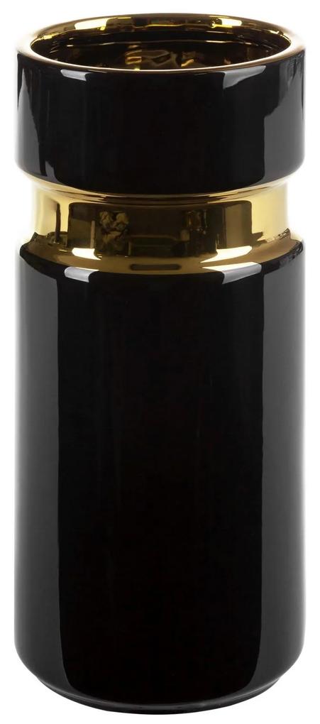 Dekoratívna váza MILANA 13x30 cm čierna