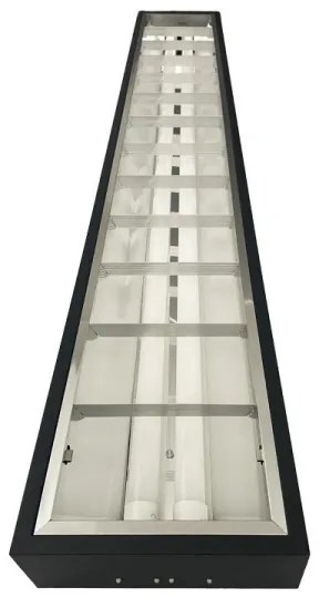 Žiarivkové svietidlo T8 2xG13/18W/230V 120 cm čierna